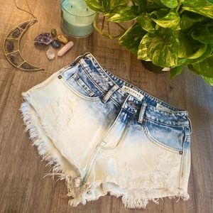 Ombré denim shorts size 1